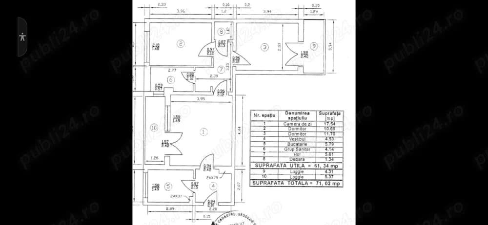 3 camere, 3 9 piata Gorjului