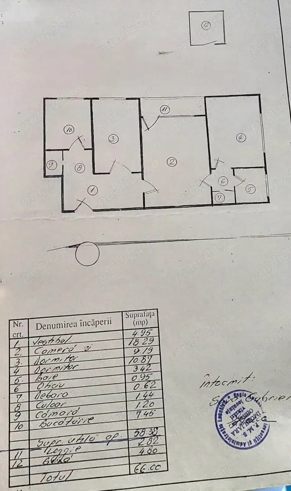 Apartament de vanzare 3 camere Lujerului