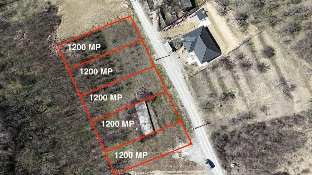 Teren intravilan Podgoria cu utilitati, 1200mp, 16,5m front, 35€/mp - imagine 1