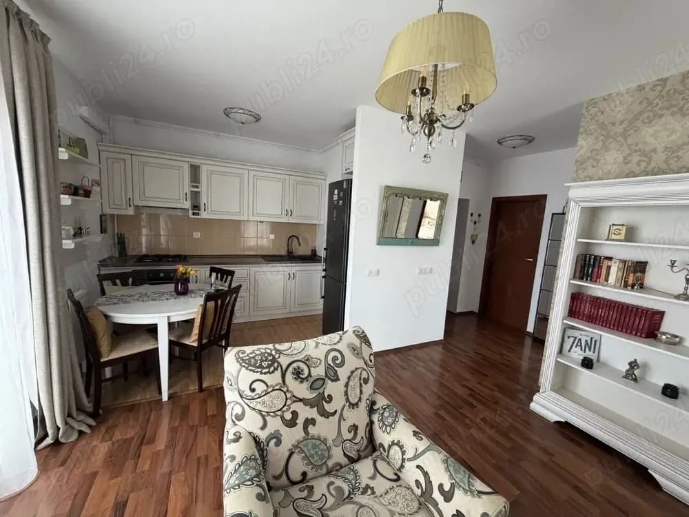 Se închiriază apartament 2 camere, complet mobilat si cu 2 locuri parcare la demisol