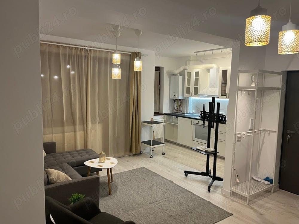 Închiriere termen lung scurt- apt nou 2 cam f modern, parcare inclusa, lângă parc Titanel - imagine 1