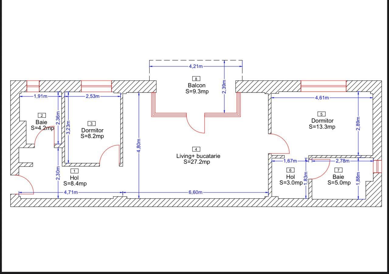 Vând apartament nou 3 camere la intrare în Borhanci! - imagine 1
